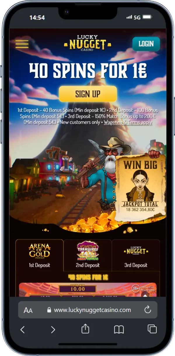 Official Lucky Nugget Casino Website