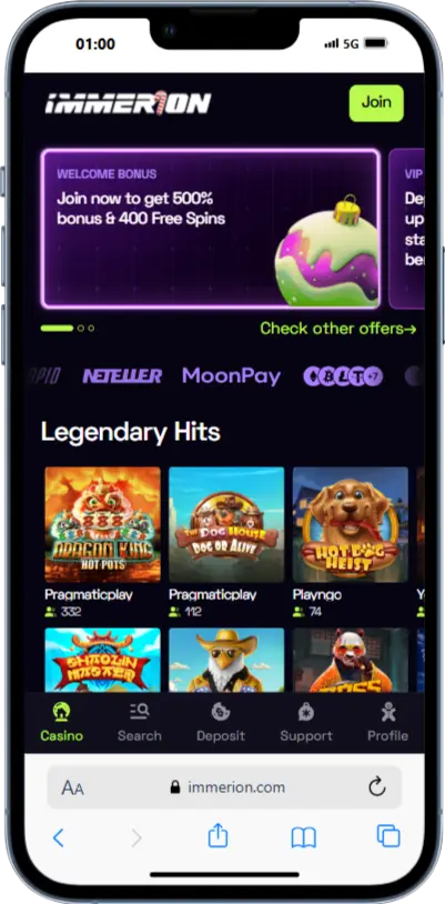 Official website Immerion