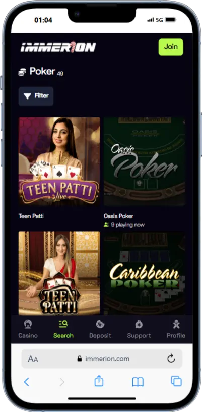 Poker Immerion