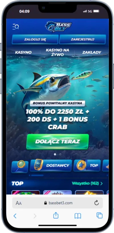 Oficjalna strona BassBet zrzut ekranu