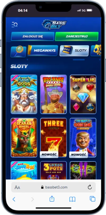 Sloty w BassBet zrzut ekranu