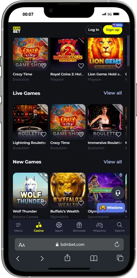 BDMBET Games screenshot