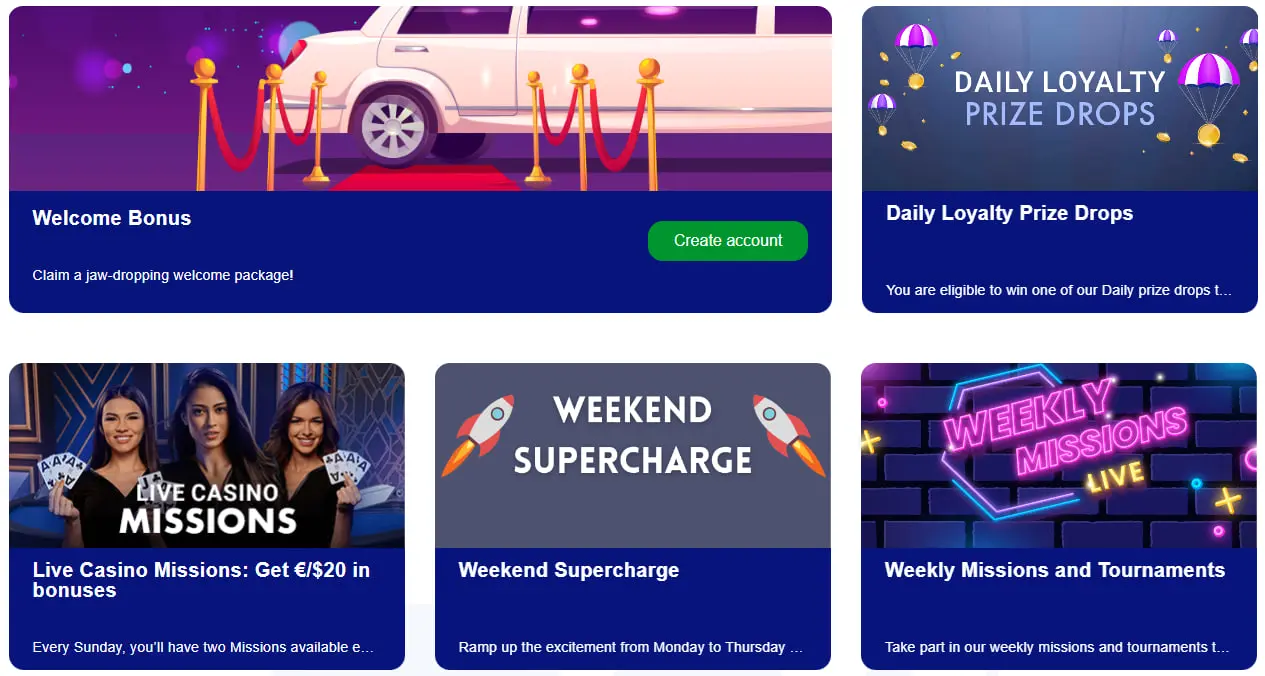 Bonuses BluVegas