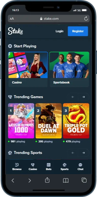 Official Site Stake screenshot