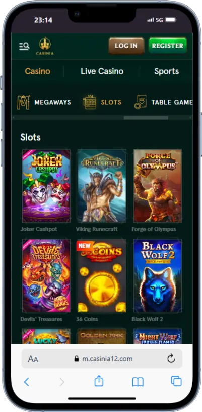 Casinia Casino Games