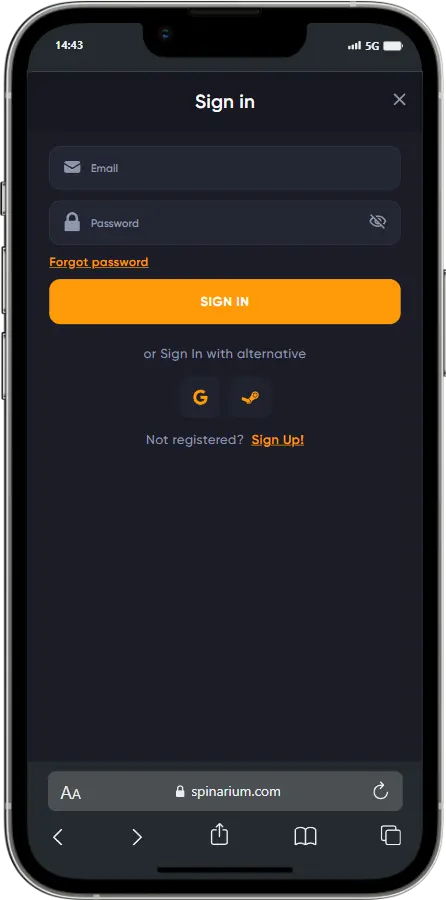Log in Spinarium