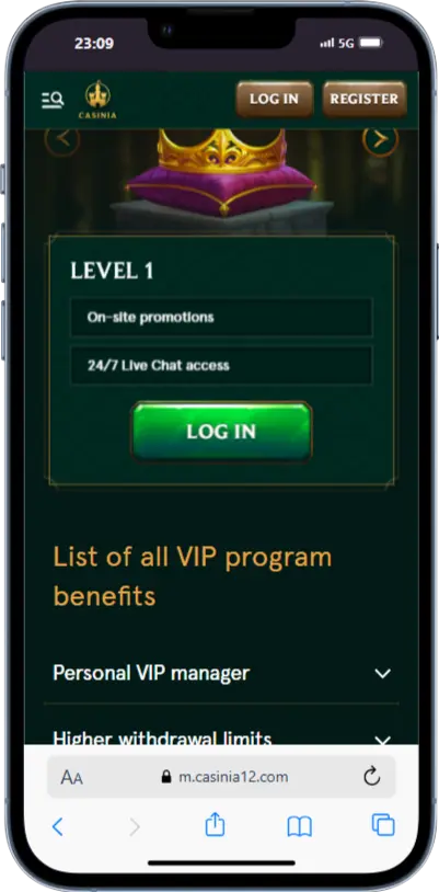 Casinia Casino VIP Club