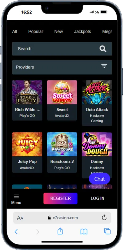 X7 Casino Online Games