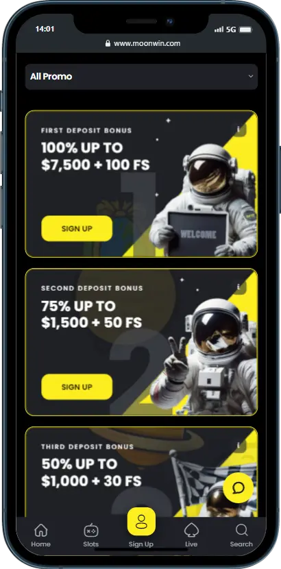Moonwin Bonuses