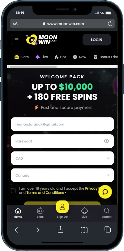 Moonwin's official website