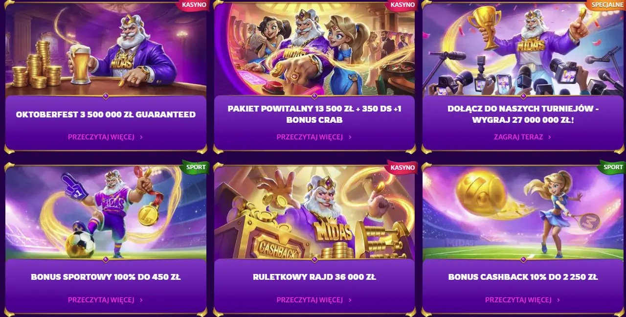 Midas Luck Bonusy Midas Luck