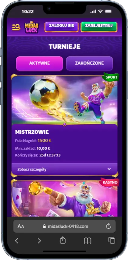 Midas Luck Turnieje Turnieje Midas Luck