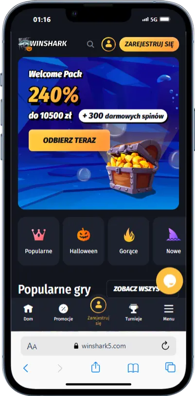 Oficjalna strona Winshark Casino