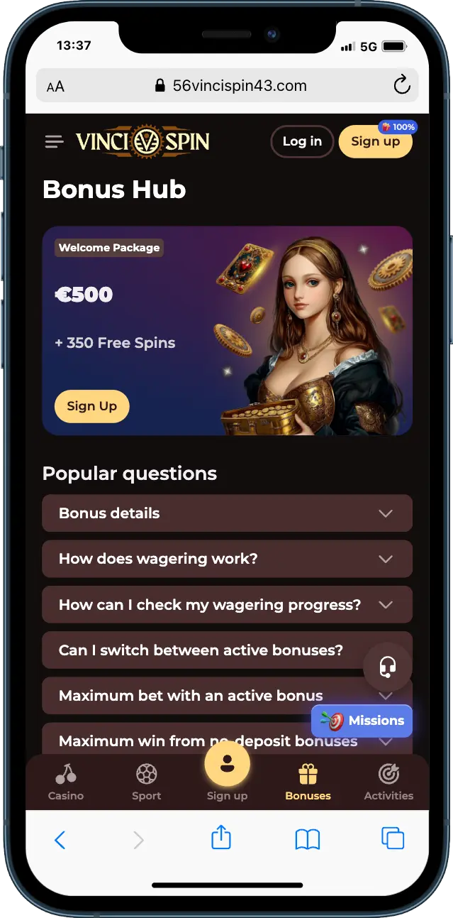 VinciSpin casino