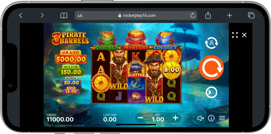 Rocketplay Pirate Barrels