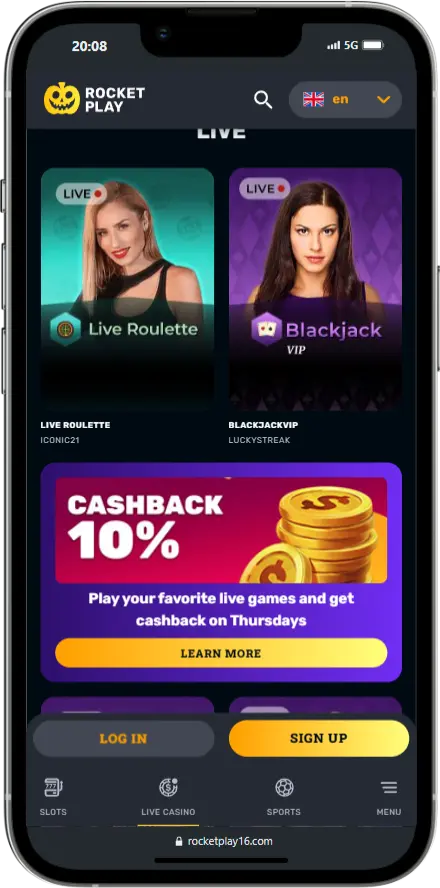 Rocketplay Live Games