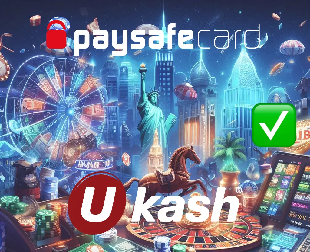 Ukash and paysafecard logo and img casino