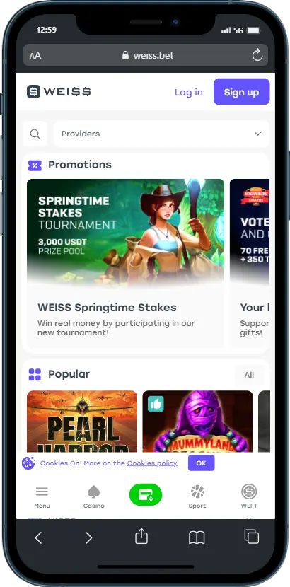 Official website Weissbet
