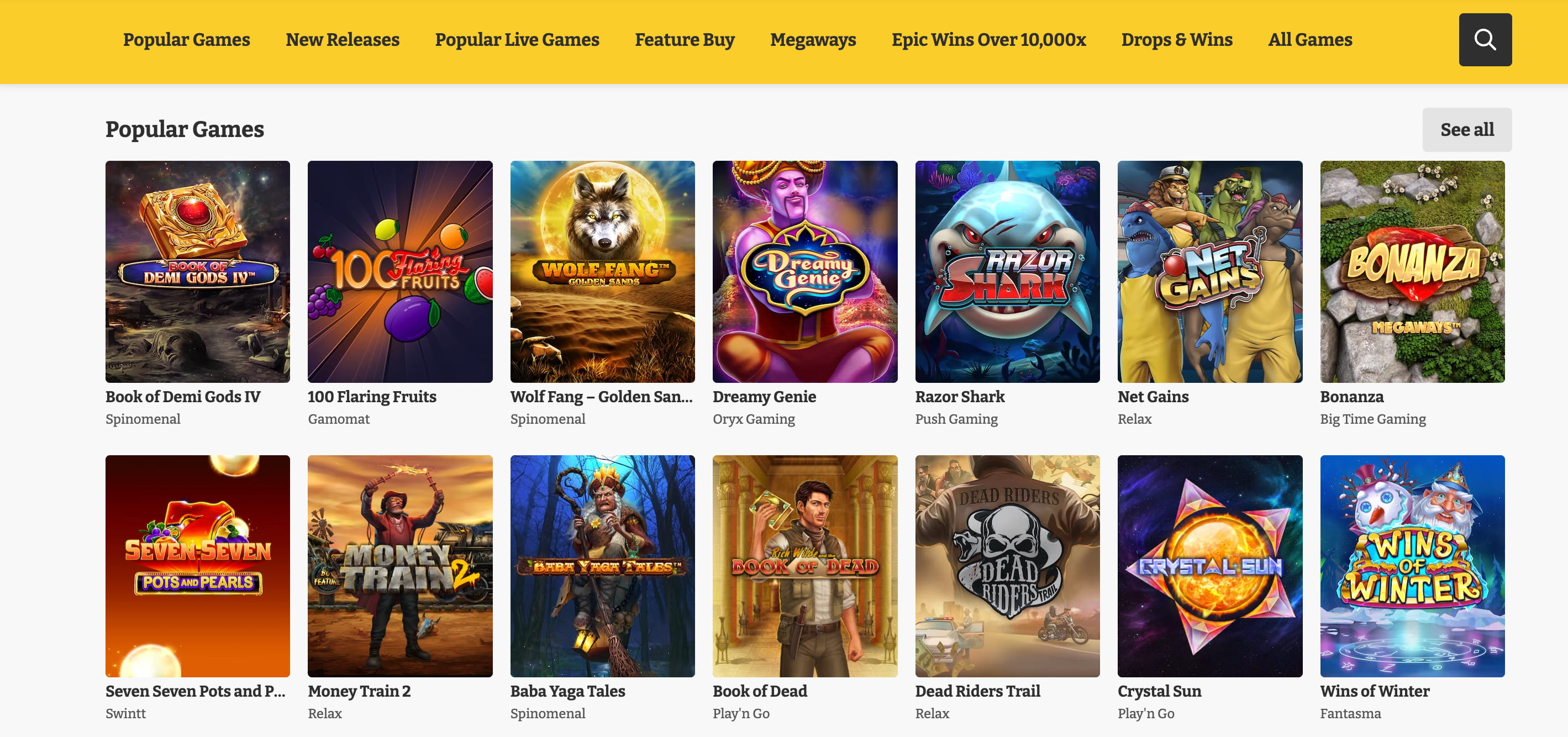Lucky Spins online games Lucky Spins games